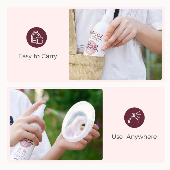 Momcozy nešiojamų pientraukių purškiamas valiklis