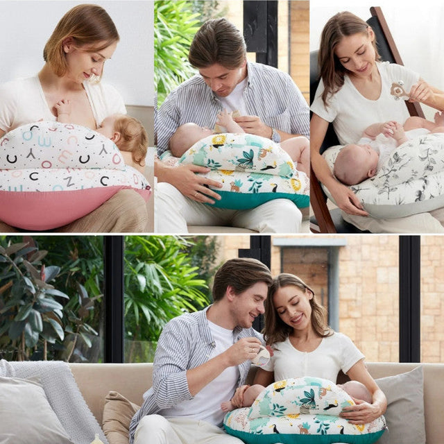 Momcozy prisitaikanti maitinimo pagalvė, safari animals