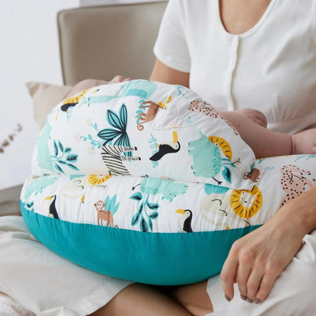 Momcozy prisitaikanti maitinimo pagalvė, safari animals