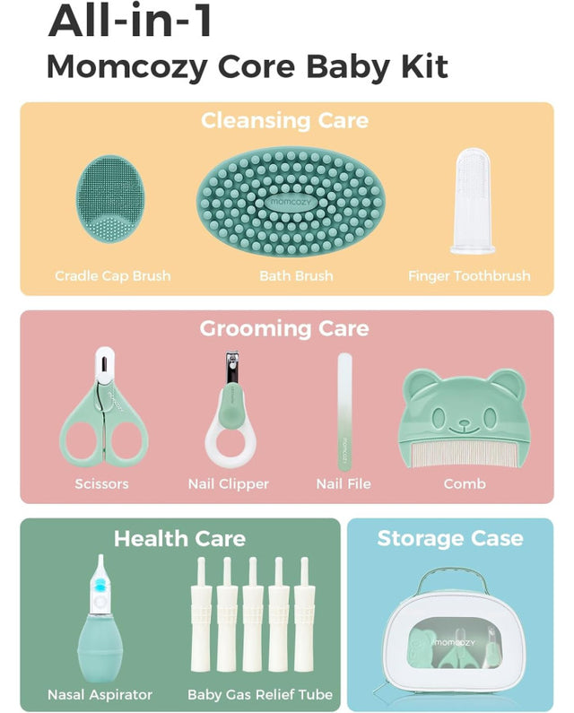 Momcozy rinkinys kūdikių priežiūrai, 10 priedų