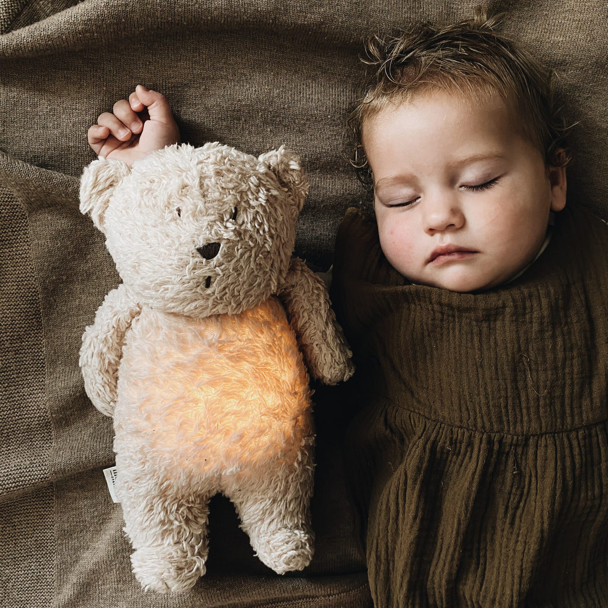 Naujasis Moonie 2.0 migdukas Organic Humming Bear - Polar su garso įrašymo funkcija