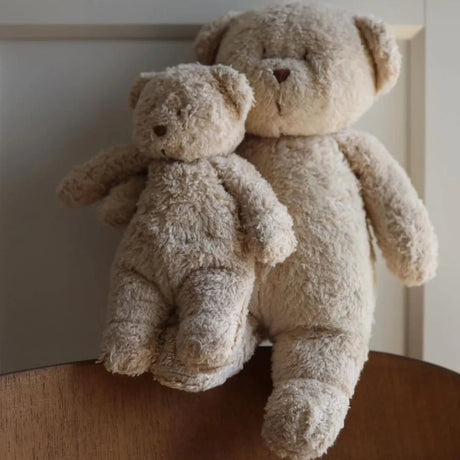 Uus Moonie 2.0 orgaaniline sumisev karu - cappuccino unepadi helisalvestusfunktsiooniga 