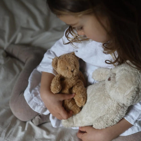 Uus Moonie 2.0 orgaaniline sumisev karu - cappuccino unepadi helisalvestusfunktsiooniga 