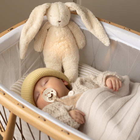 Moonie 2.0 migdukas Organic Humming Bunny - Sand su garso įrašymo funkcija