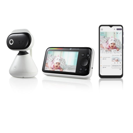 Motorola Nursery PIP1500C vaizdo auklė su 5″ ekranu, Wi-Fi ir programėle