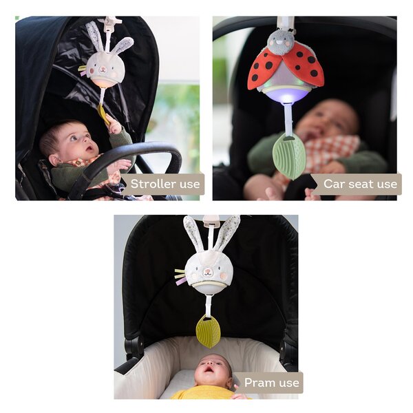 Taf Toys muzikinis žaislas vežimėliui Garden Stroller Bunny