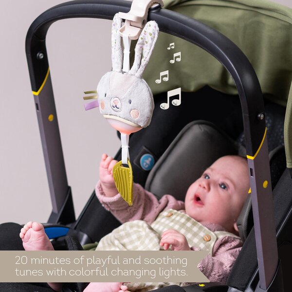 Taf Toys muzikinis žaislas vežimėliui Garden Stroller Bunny