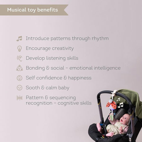 Taf Toys muzikinis pakabinamas žaislas vežimėliui Garden Bunny, 0 mėn.+