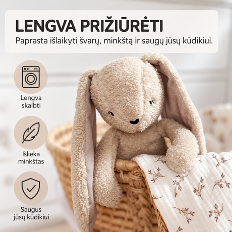myHummy 5in1 migdukas-šildyklė Zuikis rožinis