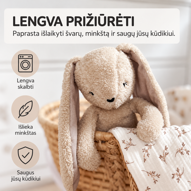 myHummy 5in1 migdukas-šildyklė Zuikis rožinis