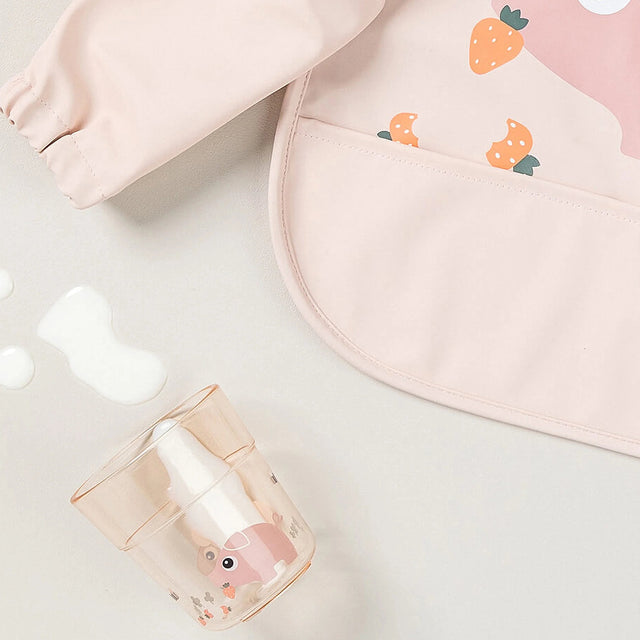 Done by Deer vaikiška stiklinė Glass L Tiny farm Powder (180 ml)