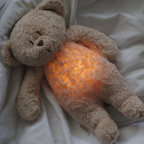 Moonie 2.0 migdukas Organic Humming Bear - Sand su garso įrašymo funkcija