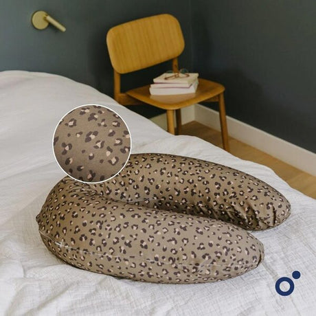 Doomoo Buddy maitinimo ir nėštumo pagalvė Leopard Bronze, 180 cm