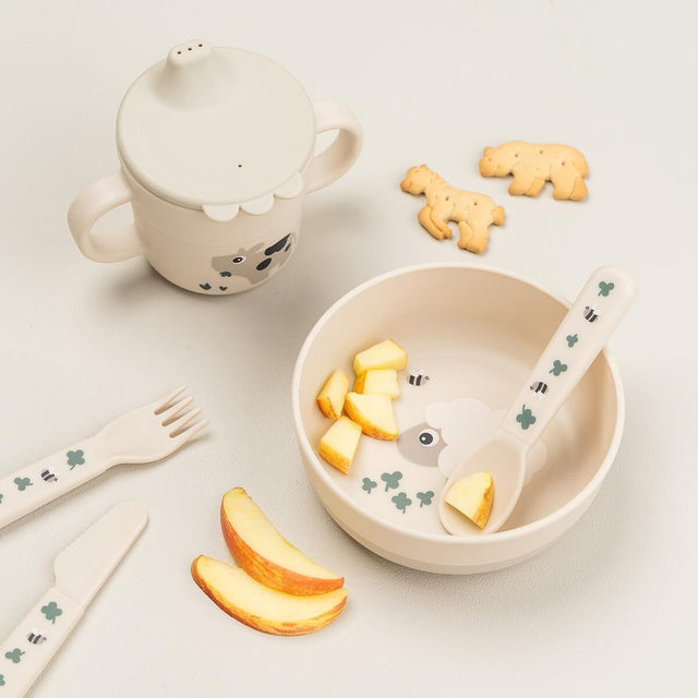 Done by Deer neslystantis dubenėlis Foodie Tiny Farm Sand