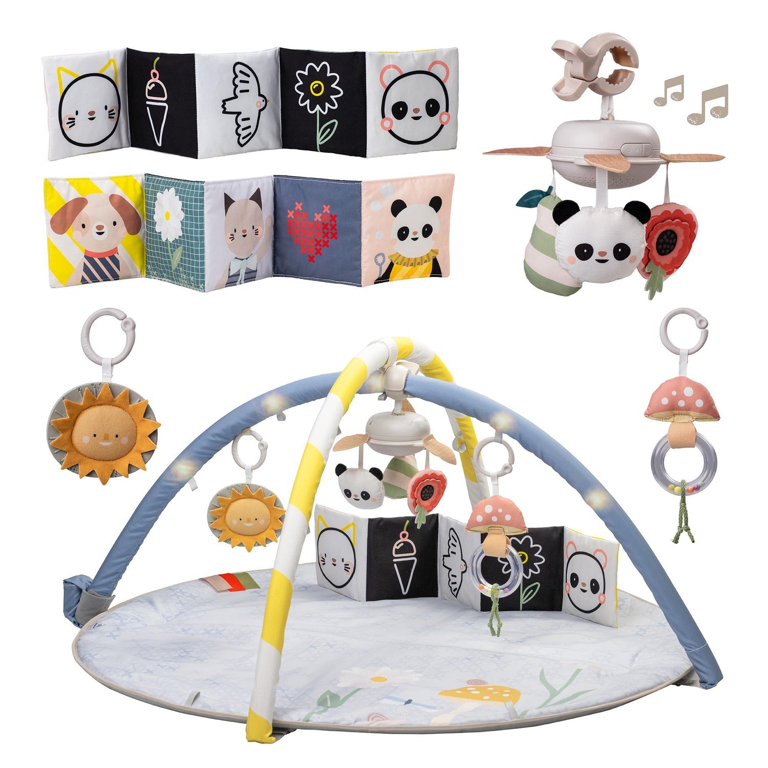 Taf Toys lavinamasis kilimėlis su muzikine karusele Melody Bloom Gym