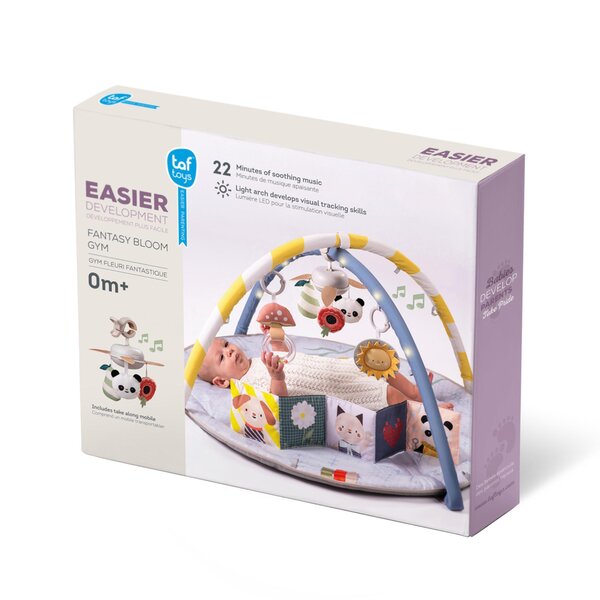 Taf Toys lavinamasis žaidimų kilimėlis su LED arkomis ir muzikine karusele