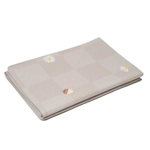 Taf Toys dvipusis storas vandeniui atsparus putų kilimėlis Fold & Play Checkers, 140× 140 cm