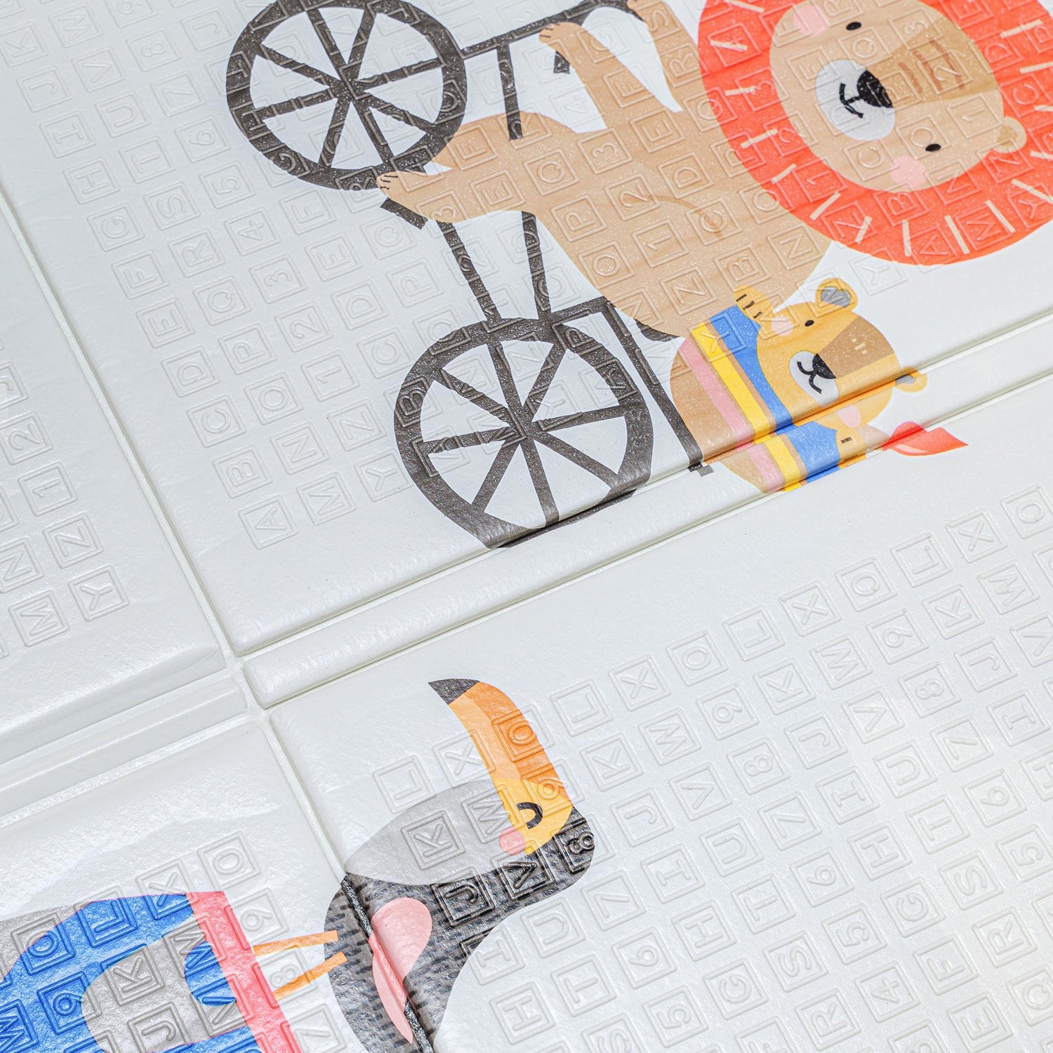 Taf Toys dvipusis vandeniui atsparus putų kilimėlis Savannah, 150 × 200 su kortelėmis