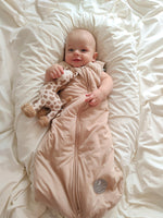 Natulino NATURALS dvisluoksnis kūdikio miegmaišis GOTS beige (smėlio spalvos)