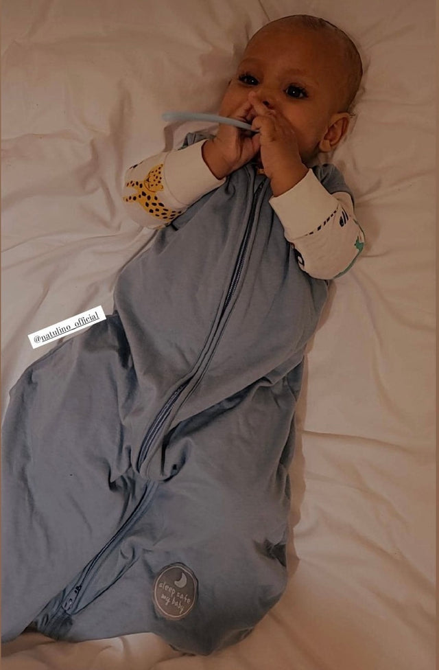 Natulino NATURALS dvisluoksnis kūdikio miegmaišis (dangaus mėlio spalva)