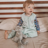 Natulino NATURALS LITTLE WALKERS™ kahekihiline beebi magamiskott GOTS ciemnoniebieski (tumesinine)