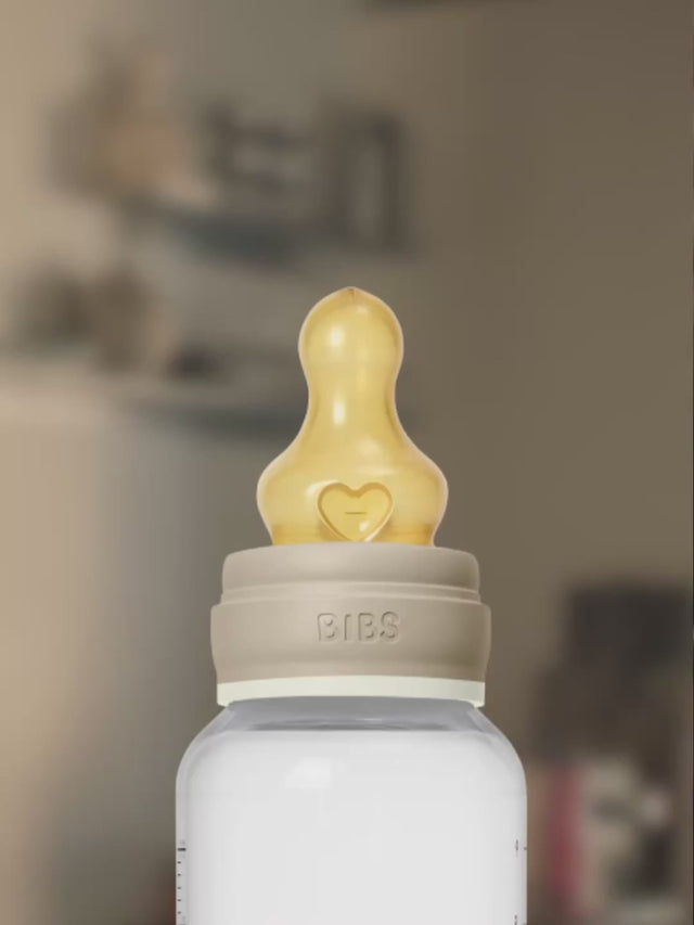 BIBS šviečiantis plastikinis buteliukas nuo dieglių 270 ml Glow Vanilla