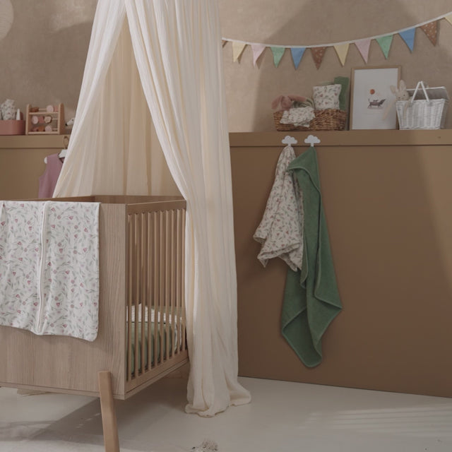 Meyco Baby muslino vystyklai / apklotai 120 × 120 cm (2 vnt.), Flower Multicolour