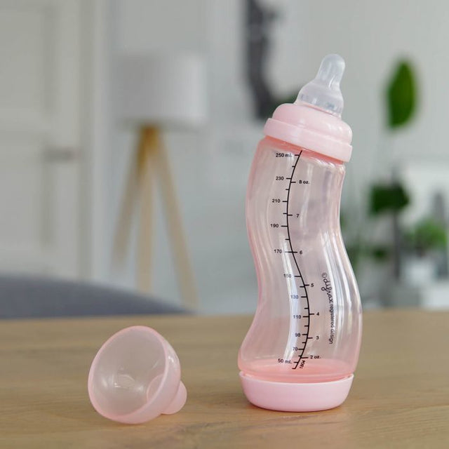 Difrax S-kujuline koolikute pudel 170 ml kitsa kaelaga