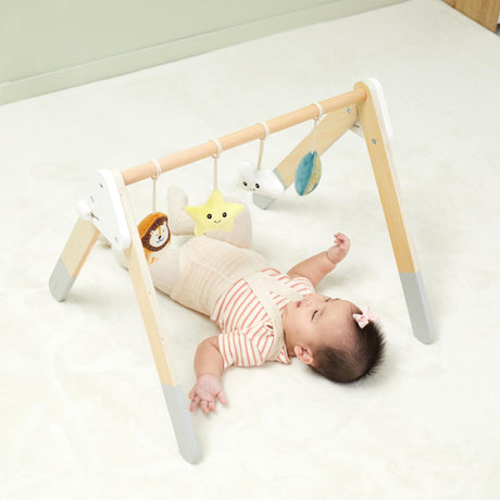 PolarB medinis medinis lankas su kabančiais žaislais Play Gym Multicolor