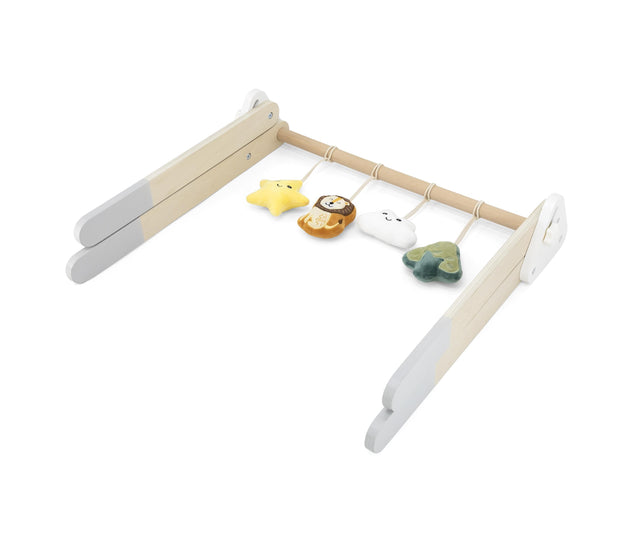 PolarB medinis medinis lankas su kabančiais žaislais Play Gym Multicolor