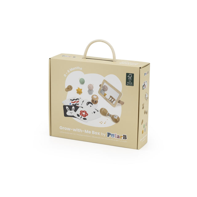 PolarB medinis edukacinis žaislų rinkinys Grow-with-Me Box (0 - 6 mėn.)