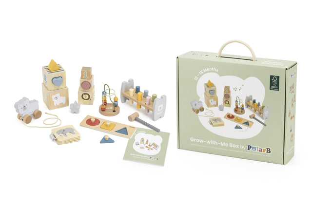 PolarB medinis edukacinis žaislų rinkinys Grow-with-Me Box (12 - 18 mėn.)