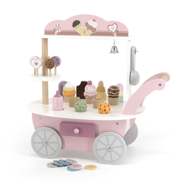 PolarB medinė ledainė ant ratų