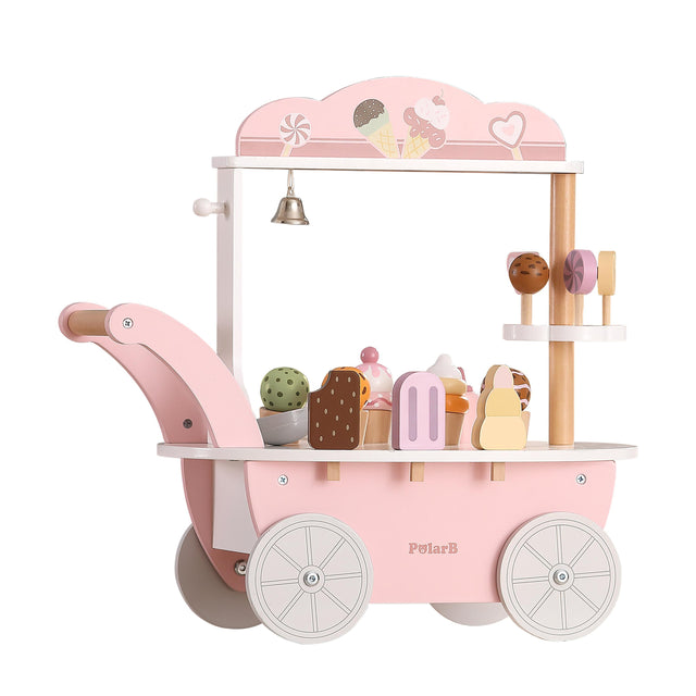 PolarB medinė ledainė ant ratų