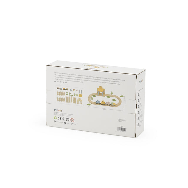 PolarB medinis traukinukas su trasa (30vnt.)