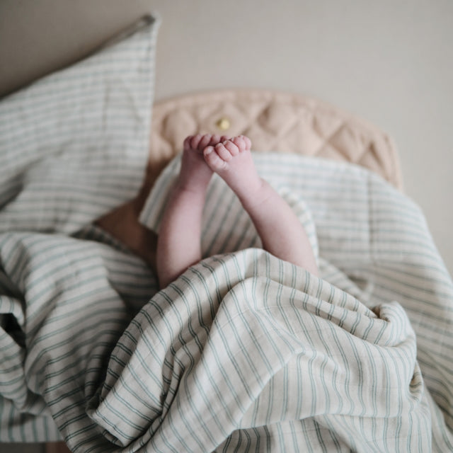 Mushie muslino vystyklas iš organinės medvilnės Roman Green