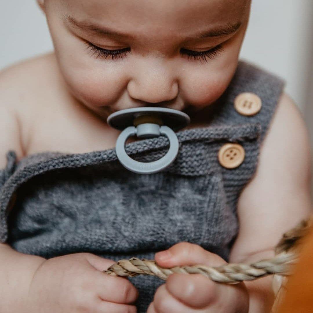 BIBS čiulptukų rinkinys 1 dydis (0 - 6 mėn.)  Iron / Baby Blue (4852200669266)