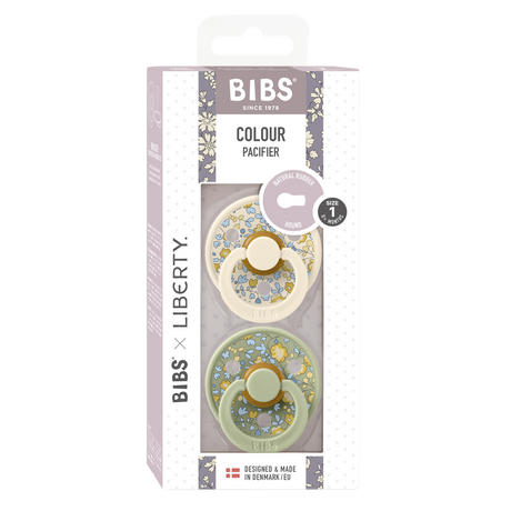 BIBS čiulptukų rinkinys 1 dydis (0 - 6 mėn.) Liberty Eloise Sage Mix