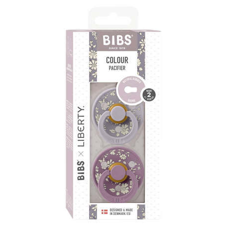 BIBS čiulptukų rinkinys 1 dydis (0 - 6 mėn.) Liberty Capel Fossil Grey Mix