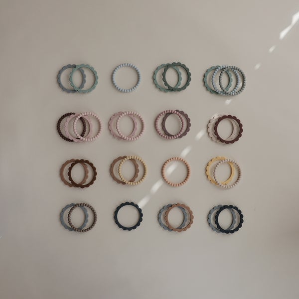 Mushie kramtukų apyrankių rinkinys (Sunshine/Dried Thyme/Clay)