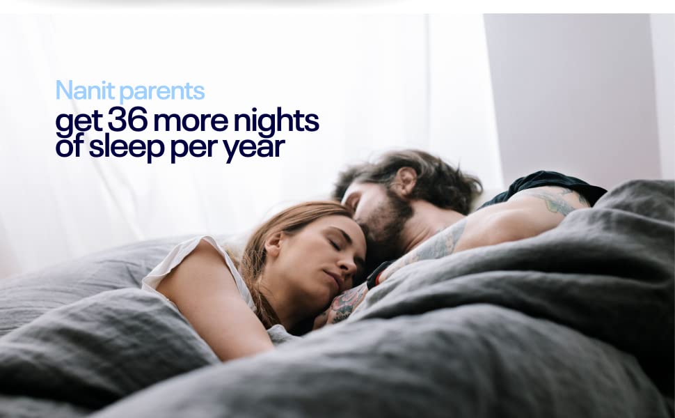 Nanit Pro bērnu monitors + grīdas statīvs mobilajai auklei ar statīvu, naktslampiņu un elpošanas monitoru