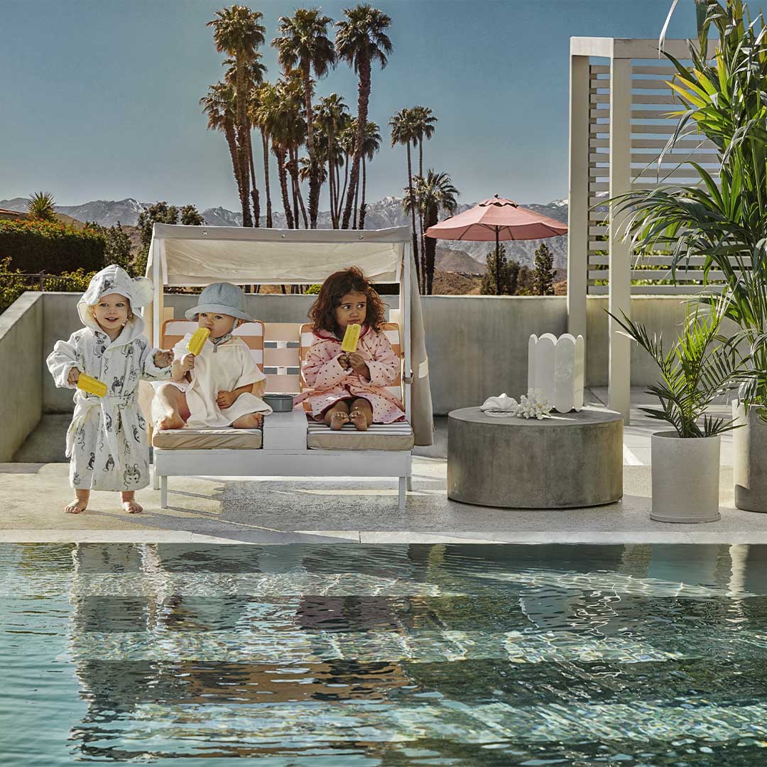 Elodie Details chalatas su gobtuvu Blushing Pink