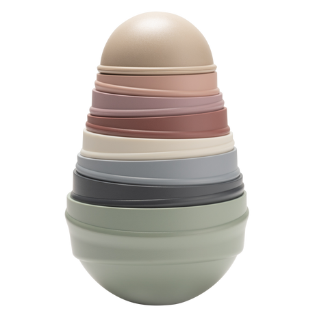 BIBS hariv mänguasjade kiiktorn Pastell Rainbow 