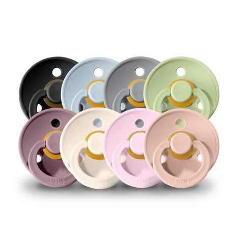 BIBS čiulptukų rinkinys 2 dydis (6 - 18 mėn. šviečiantys tamsoje) Blush Night / Vanilla Night (4927877087314)