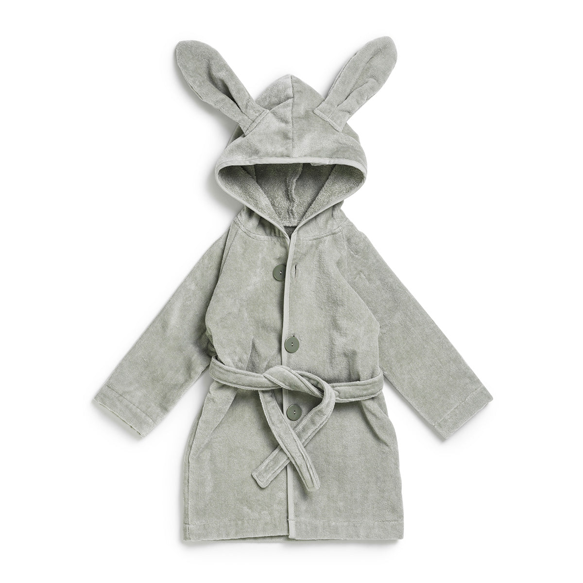 Elodie Details chalatas su gobtuvu Mineral Green