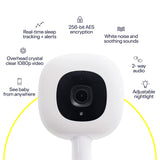 Nanit Pro Baby Monitor + Floor Stand mobilioji auklė su stovu, naktine šviesa ir kvėpavimo monitorius