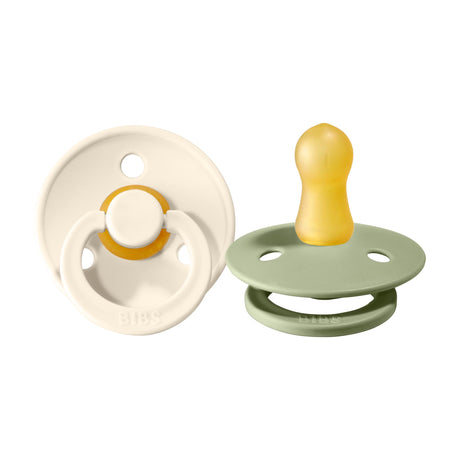 BIBS čiulptukų rinkinys 2 dydis (6 - 18 mėn.)  Sage / Ivory (4798605394002)