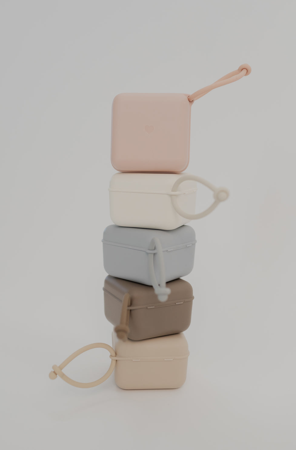 BIBS čiulptuko dėklas - užkandžių dėžutė Blush