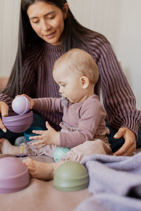 BIBS hariv mänguasja kiiktorn Bright Rainbow 