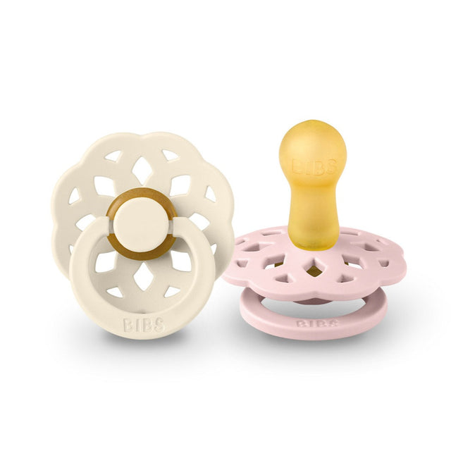 BIBS čiulptukų rinkinys 2 dydis (6 - 18 mėn.) Boheme Ivory/Blossom